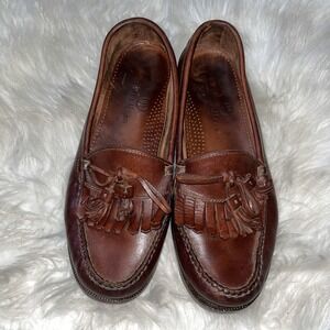 Cole Haan Brown Leather Tassel Loafer Shoes‎ Mens Size 10.5 M